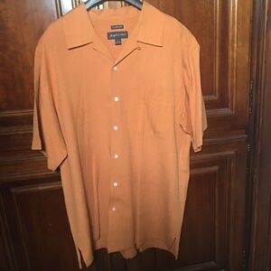 Joseph & Feiss Silk Mens short sleeve Shirt Size Large